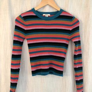 70's Chic Cropped Sweater